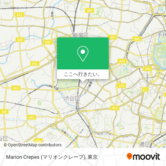 Marion Crepes (マリオンクレープ)地図