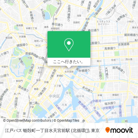江戸バス 蛎殻町一丁目水天宮前駅 (北循環㉒)地図