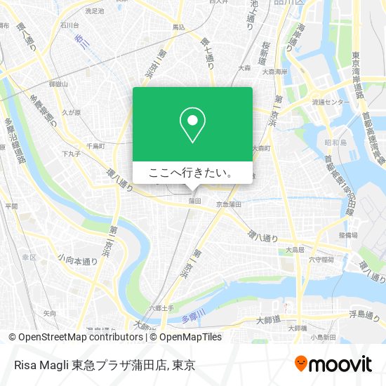 Risa Magli 東急プラザ蒲田店地図