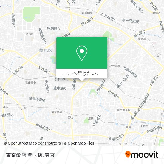 東京飯店 豊玉店地図
