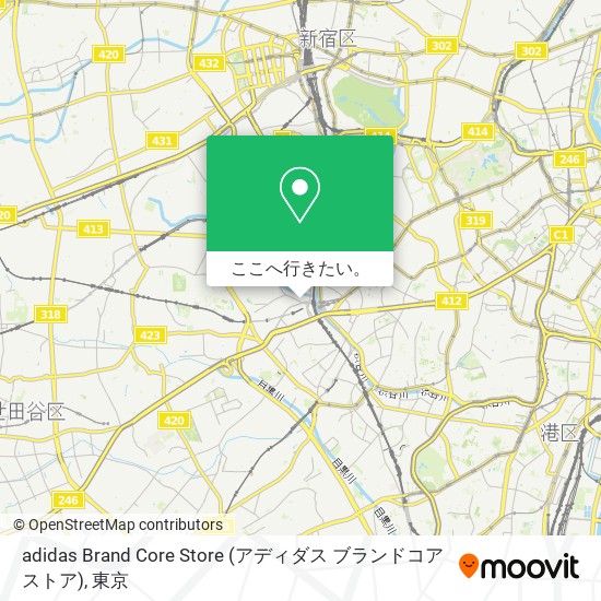 adidas Brand Core Store (アディダス ブランドコアストア)地図