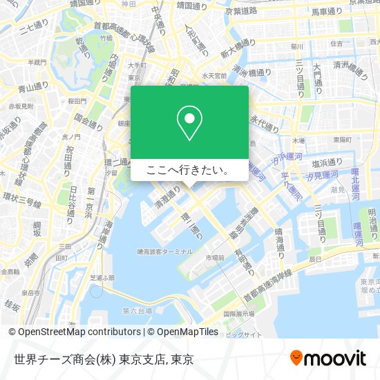 世界チーズ商会(株) 東京支店地図