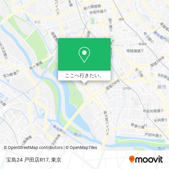 宝島24 戸田店R17地図