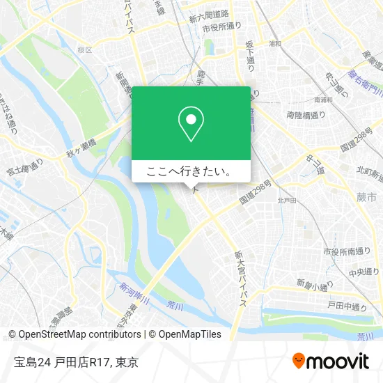 宝島24 戸田店R17地図