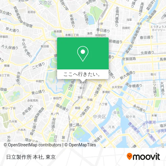 日立製作所 本社地図