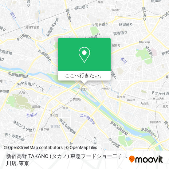 新宿高野 TAKANO (タカノ) 東急フードショー二子玉川店地図