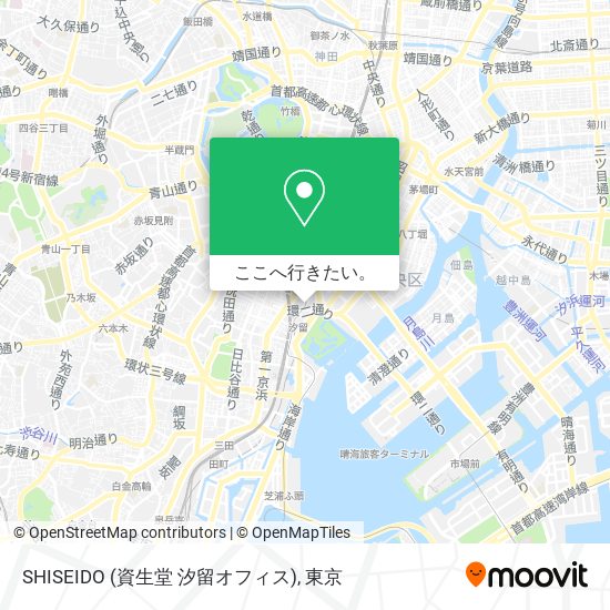 SHISEIDO (資生堂 汐留オフィス)地図