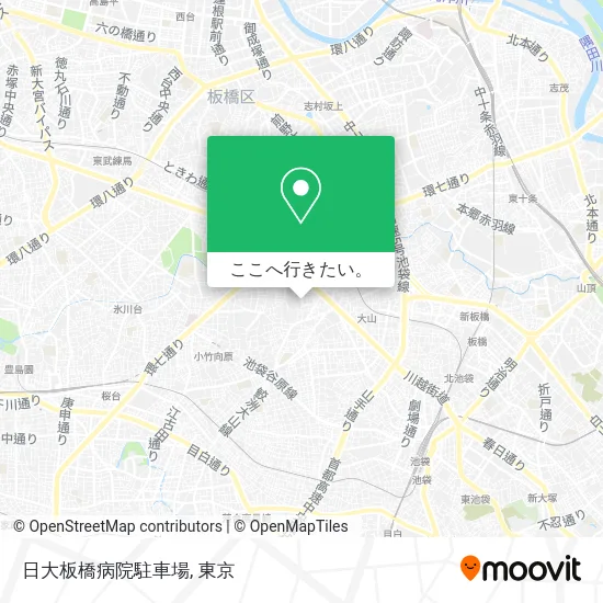 日大板橋病院駐車場地図