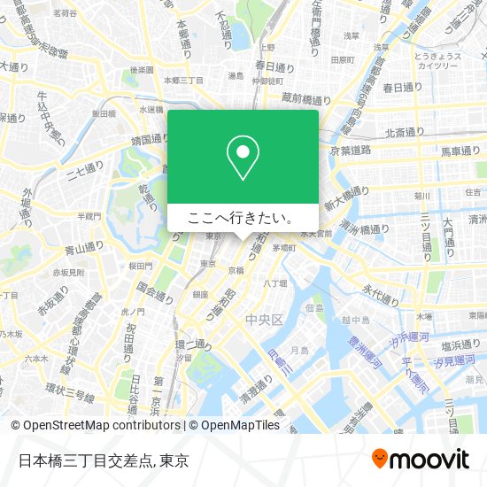 日本橋三丁目交差点地図