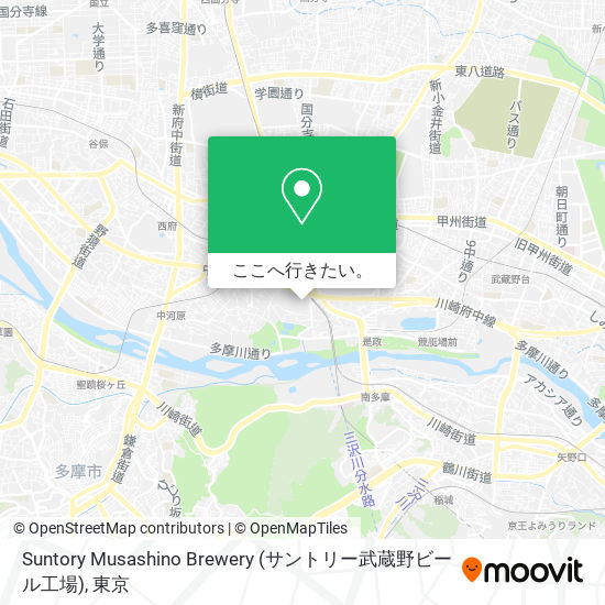 Suntory Musashino Brewery (サントリー武蔵野ビール工場)地図