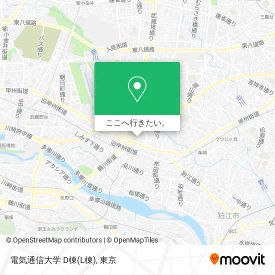 電気通信大学 D棟(L棟)地図