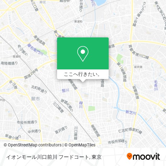 イオンモール川口前川 フードコート地図