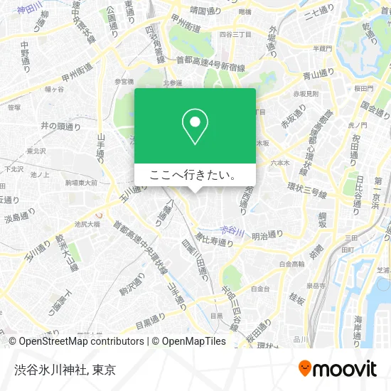渋谷氷川神社地図