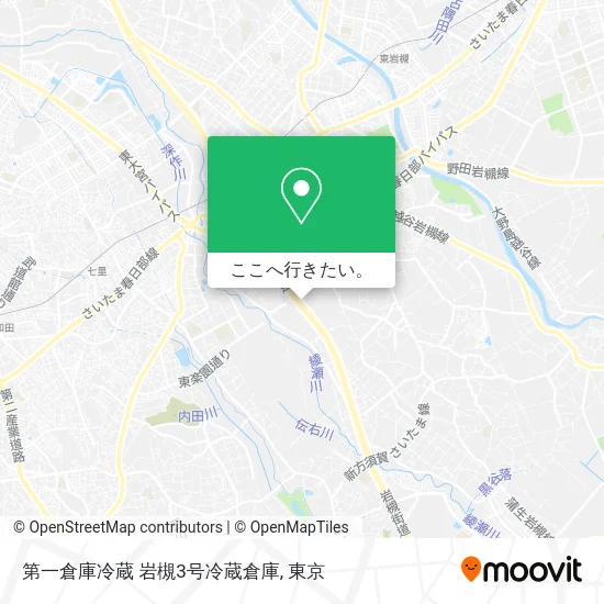 第一倉庫冷蔵 岩槻3号冷蔵倉庫地図