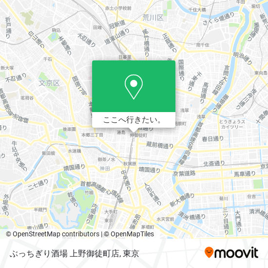 ぶっちぎり酒場 上野御徒町店地図