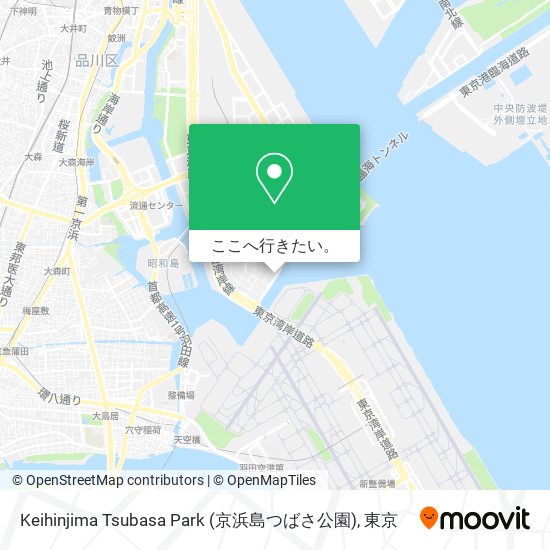 Keihinjima Tsubasa Park (京浜島つばさ公園)地図