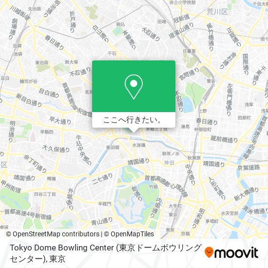 Tokyo Dome Bowling Center (東京ドームボウリングセンター)地図