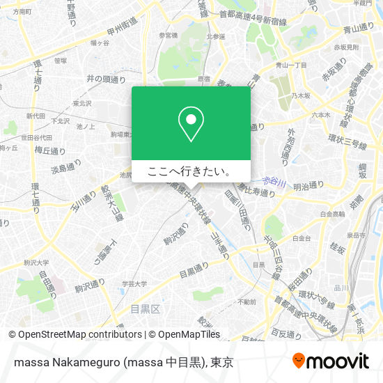 massa Nakameguro (massa 中目黒)地図