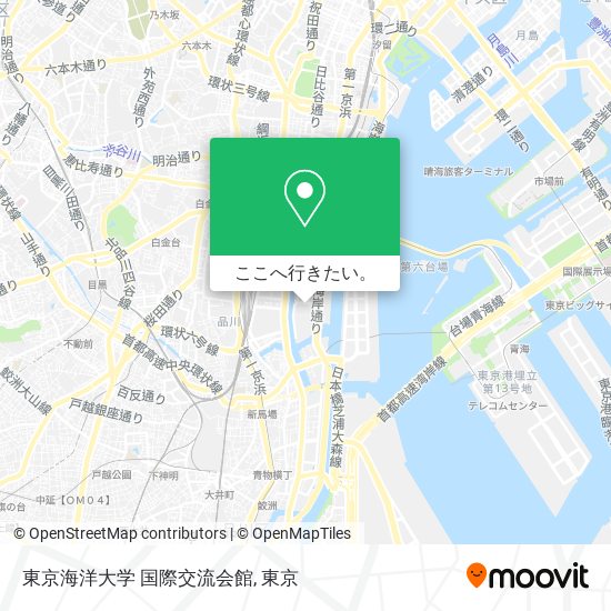 東京海洋大学 国際交流会館地図