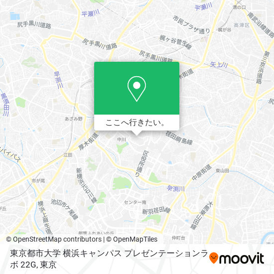 東京都市大学 横浜キャンパス プレゼンテーションラボ 22G地図