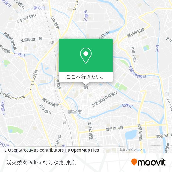 炭火焼肉PalPalむらやま地図