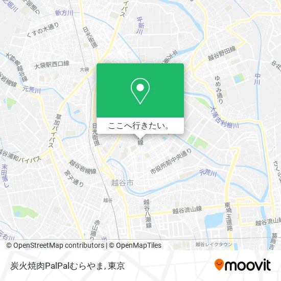 炭火焼肉PalPalむらやま地図