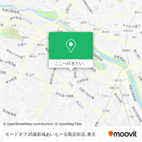 モードオフ 武蔵新城あいもーる商店街店地図