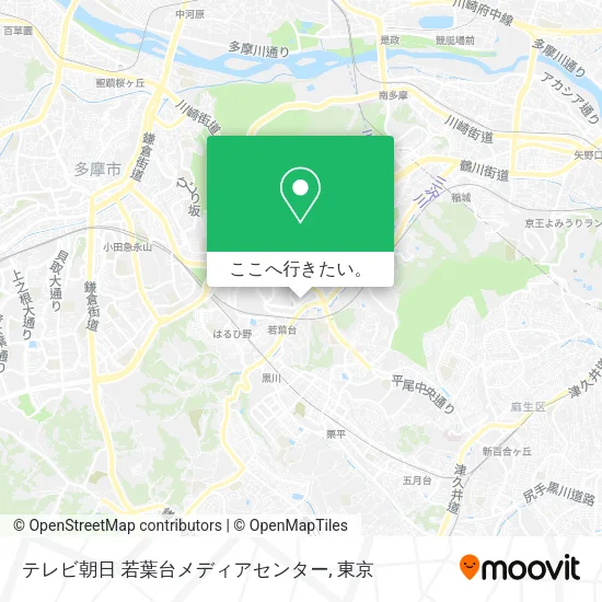 テレビ朝日 若葉台メディアセンター地図