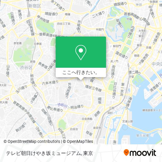 テレビ朝日けやき坂ミュージアム地図