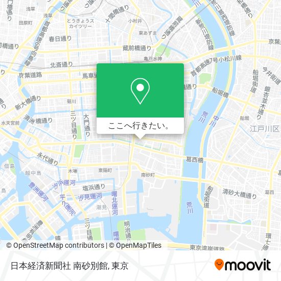 日本経済新聞社 南砂別館地図