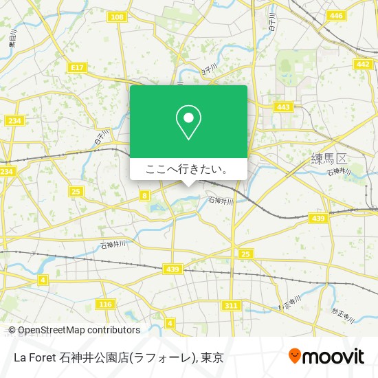 La Foret 石神井公園店(ラフォーレ)地図