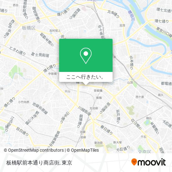 板橋駅前本通り商店街地図