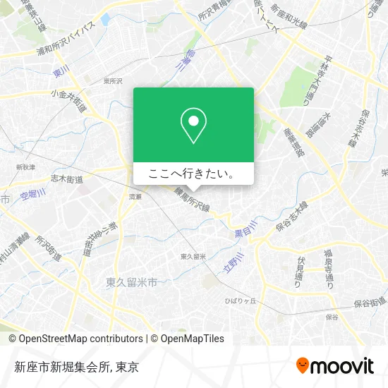 新座市新堀集会所地図