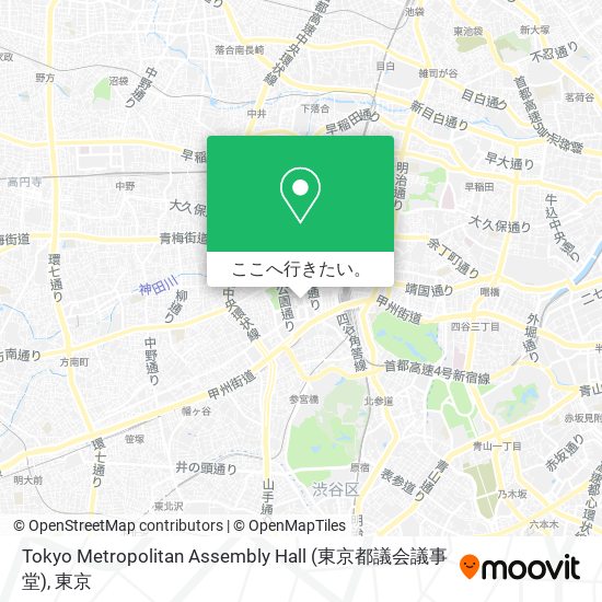 Tokyo Metropolitan Assembly Hall (東京都議会議事堂)地図