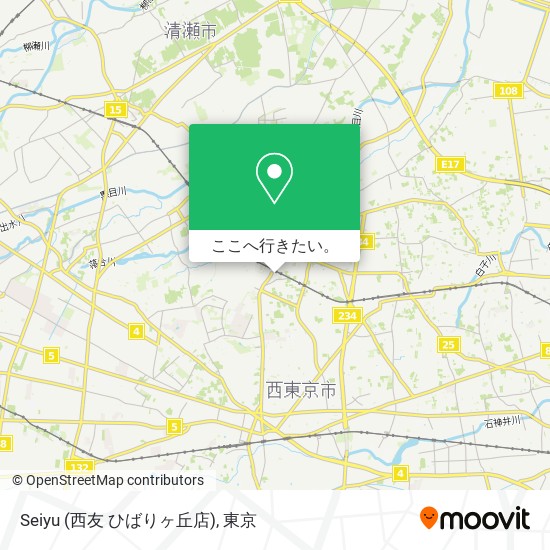 Seiyu (西友 ひばりヶ丘店)地図