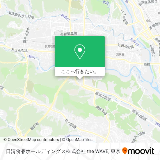 日清食品ホールディングス株式会社 the WAVE地図