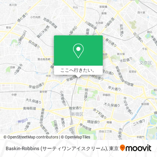 Baskin-Robbins (サーティワンアイスクリーム)地図