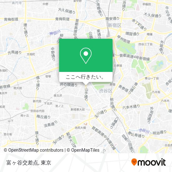 富ヶ谷交差点地図
