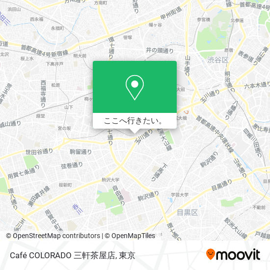 Café COLORADO 三軒茶屋店地図