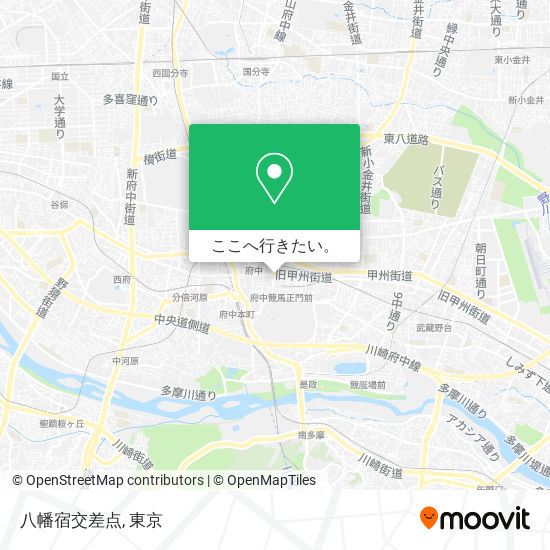 八幡宿交差点地図