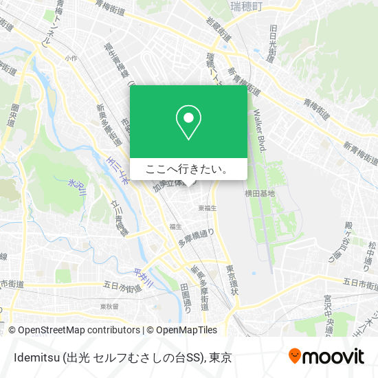 Idemitsu (出光 セルフむさしの台SS)地図