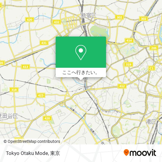 Tokyo Otaku Mode地図