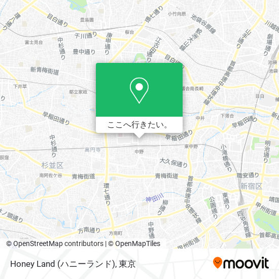 Honey Land (ハニーランド)地図