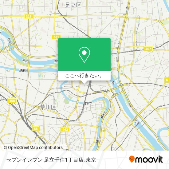 セブンイレブン 足立千住1丁目店地図