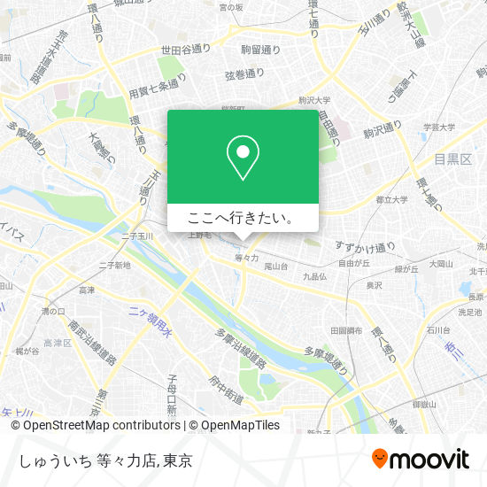 しゅういち 等々力店地図