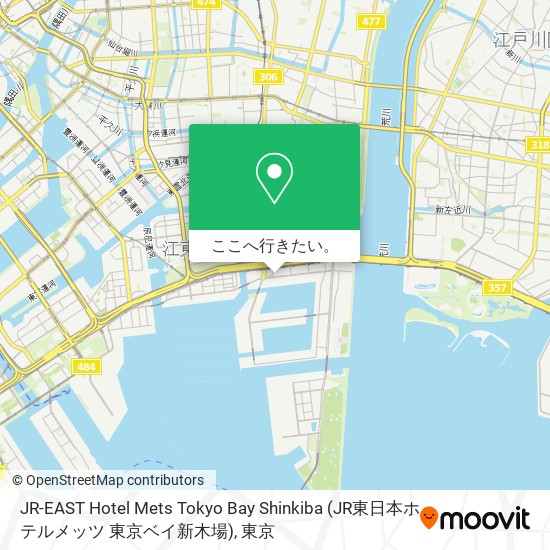 JR-EAST Hotel Mets Tokyo Bay Shinkiba (JR東日本ホテルメッツ 東京ベイ新木場)地図
