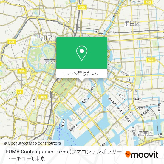 FUMA Contemporary Tokyo (フマコンテンポラリートーキョー)地図