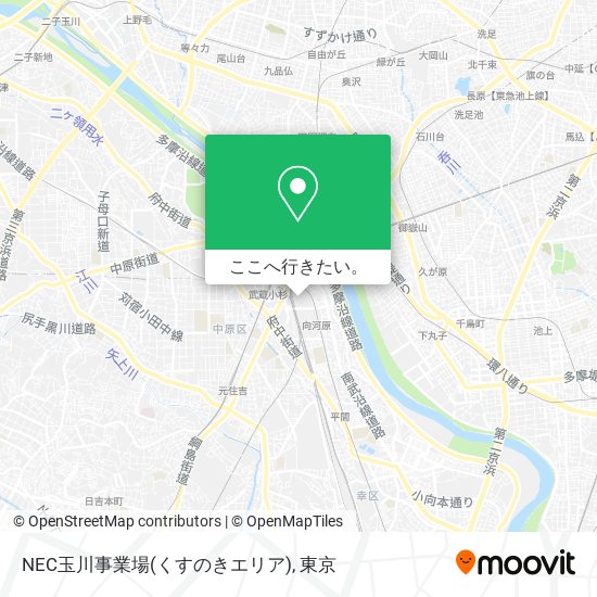 NEC玉川事業場(くすのきエリア)地図