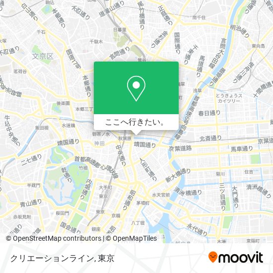 クリエーションライン地図