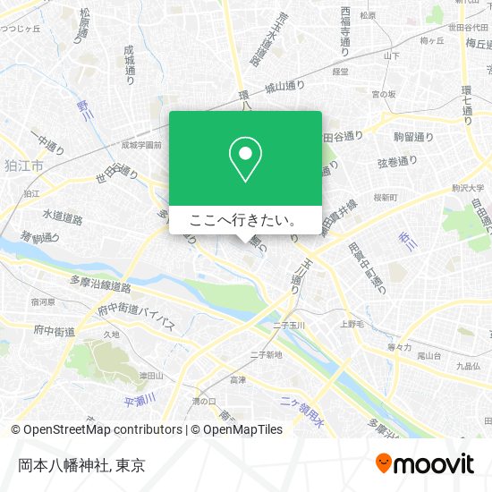 岡本八幡神社地図